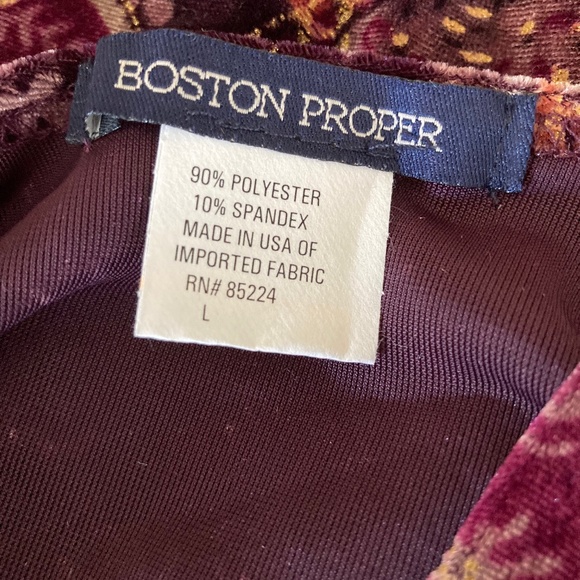 Velour Top with Gold Glitter NEVER WORN SZ L - Picture 5 of 10